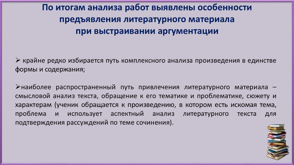 Анализ результатов сайт. Презентация результатов исследования. Выводы по результатам анализа. - Анализ сочинений по критерию № 3 «композиция и логика рассуждения»:.