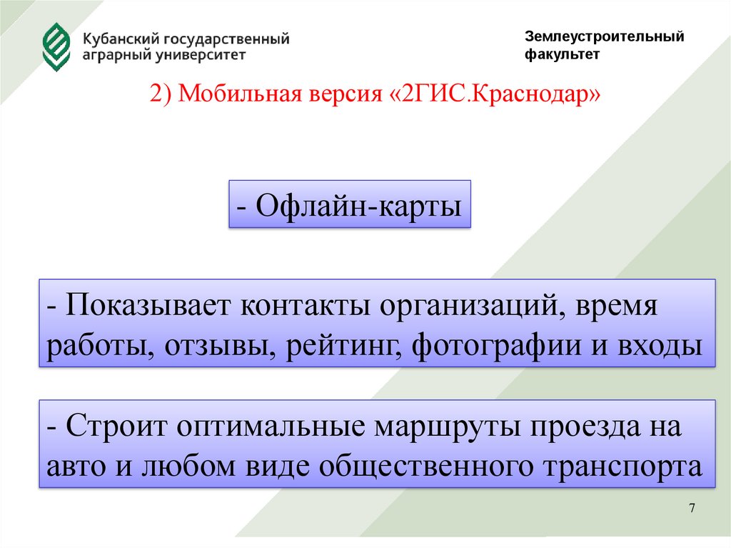 Карта гис краснодар