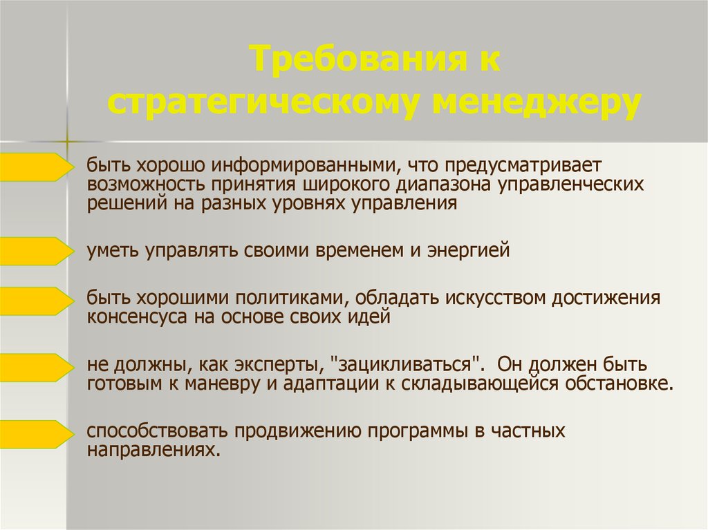 Закон предусматривает возможность. Требования к менеджерам разных уровней. Предусмотреть возможность. Предусмотрено это.