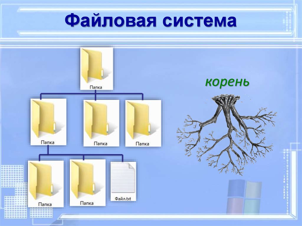 Презентация файловая система 7 класс