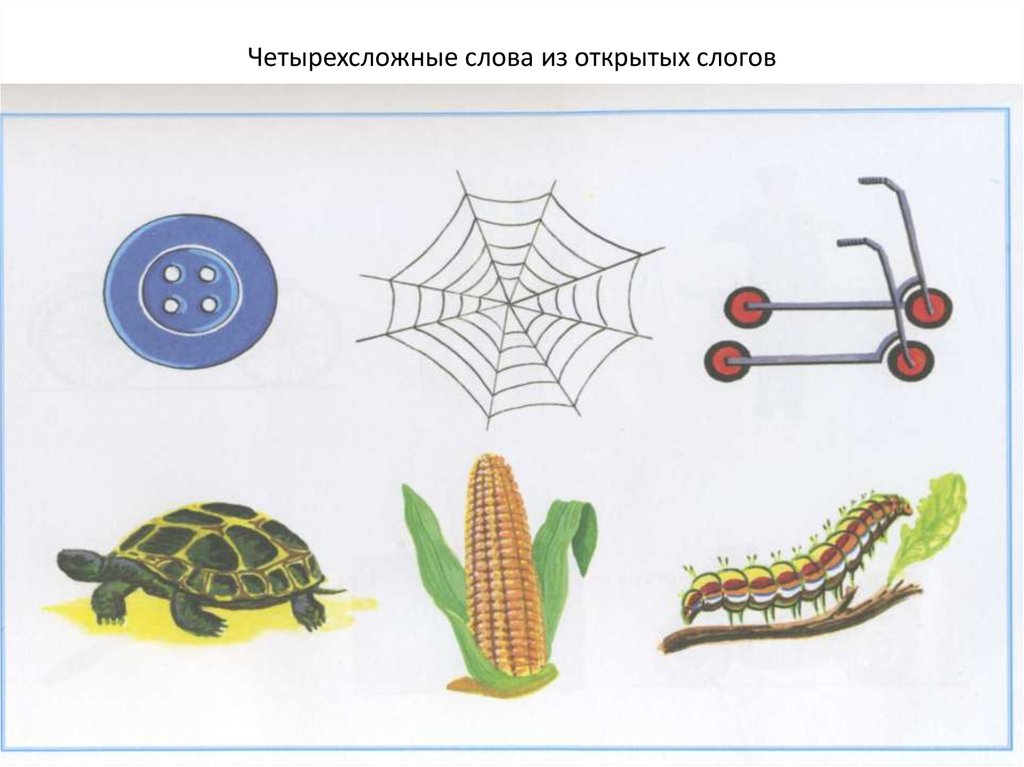 Четырехсложные слова. Четырехсложные слова из открытых слогов. Четырехсложные слова со стечением согласных. Слова состоящие из открытых слогов. Набор для составления слоговой схемы.