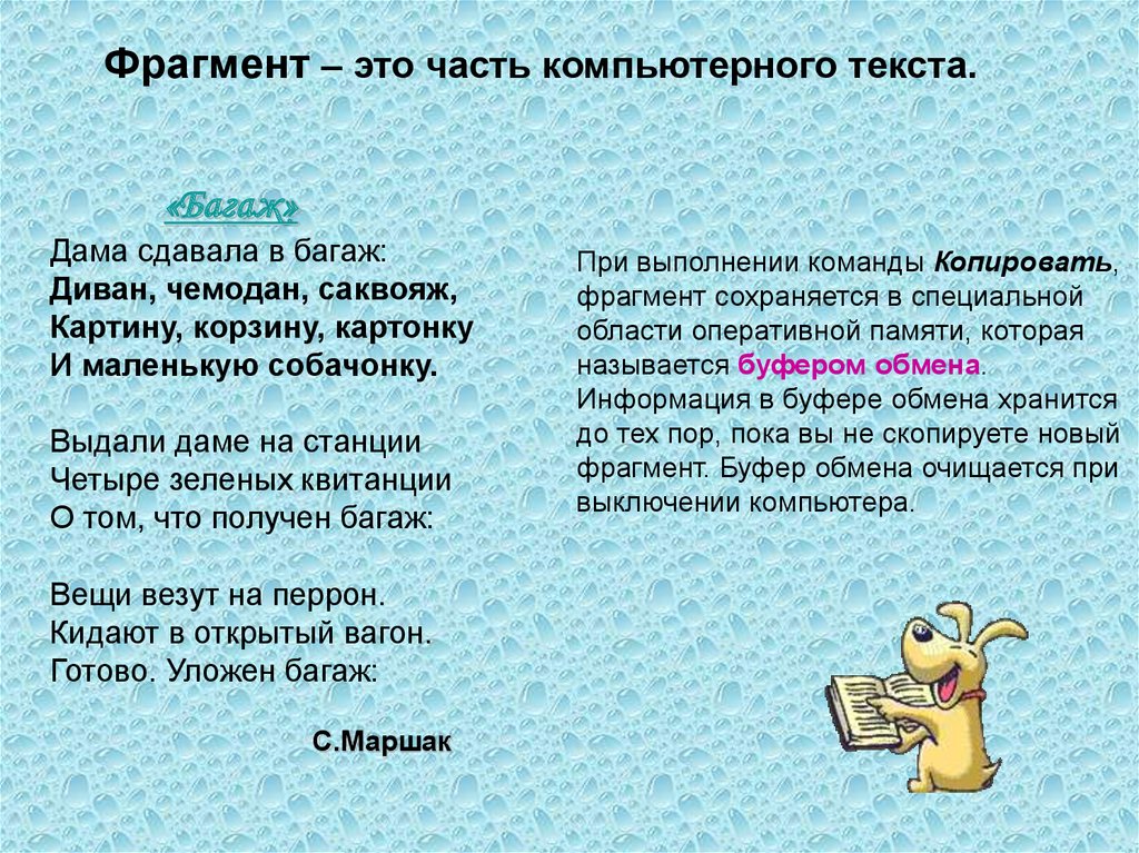 2 фрагмента текста