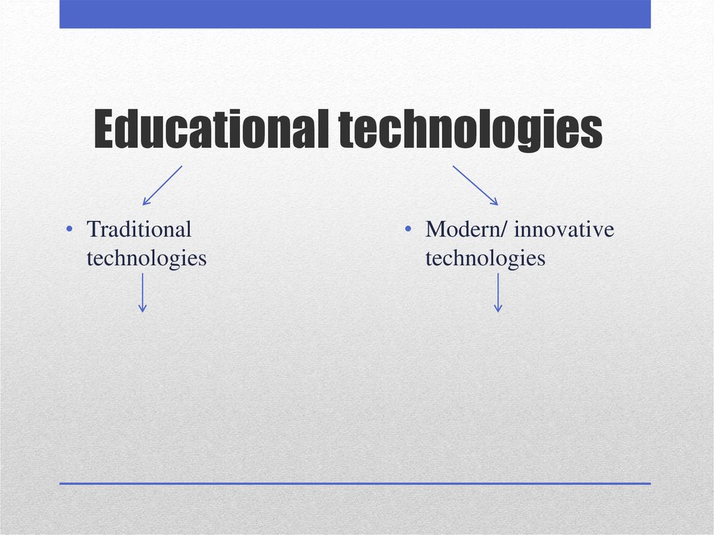 Educational technologies