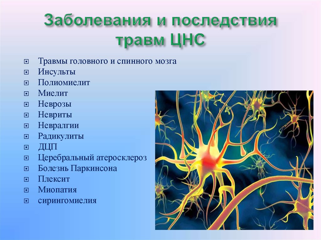 Нарушения функций центральной нервной системы