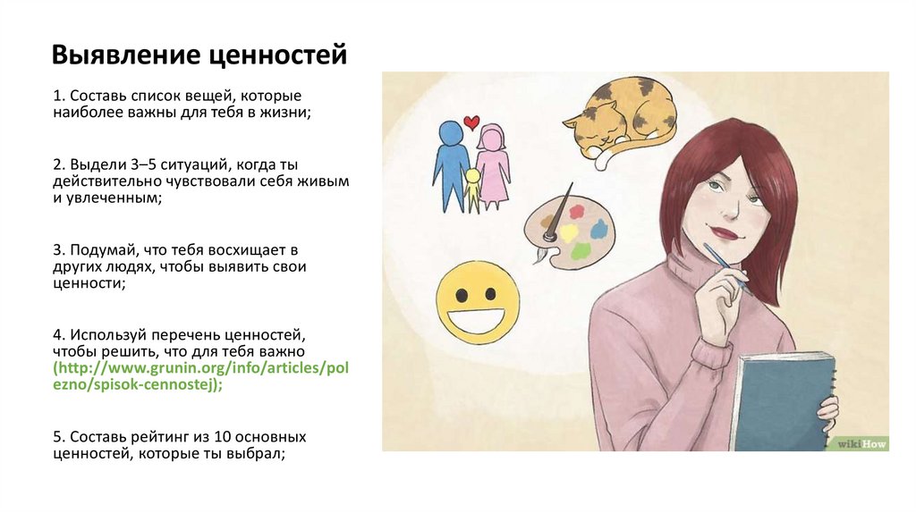 Выявление ценностей