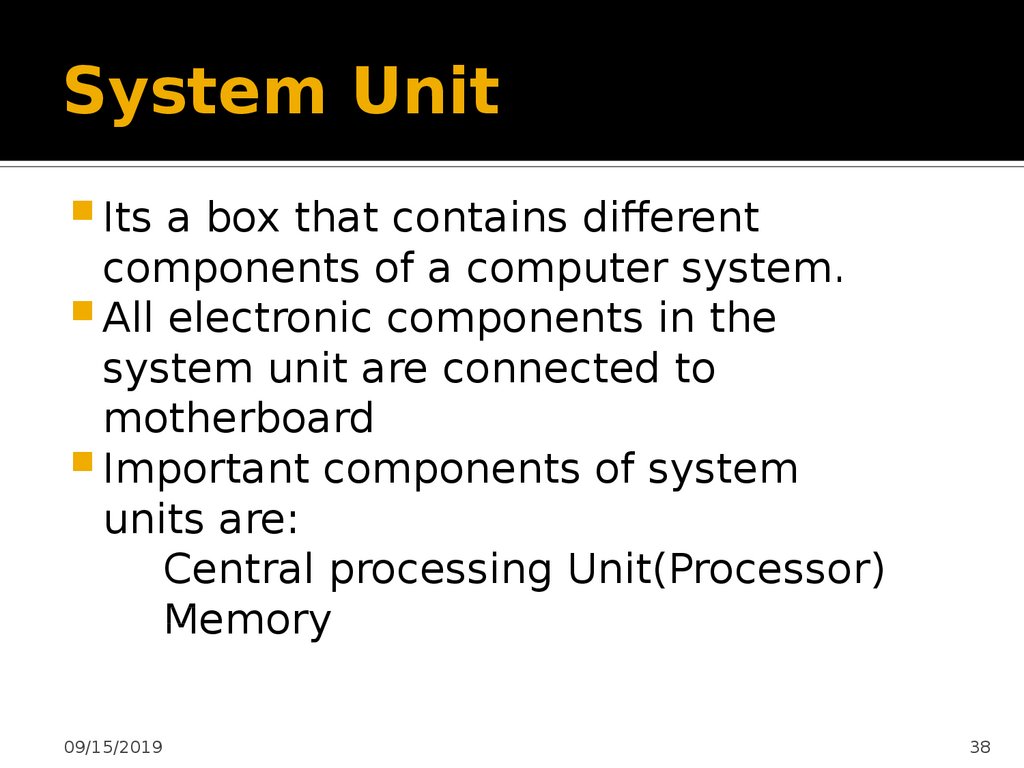 System Unit