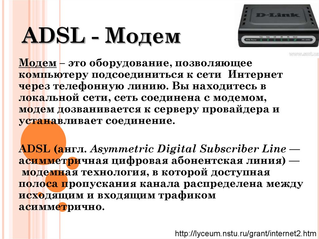 ADSL - Модем