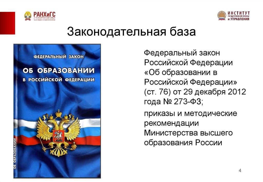 Новые положение закона об образовании. Федеральный закон об образовании в Российской Федерации. ФЗ 