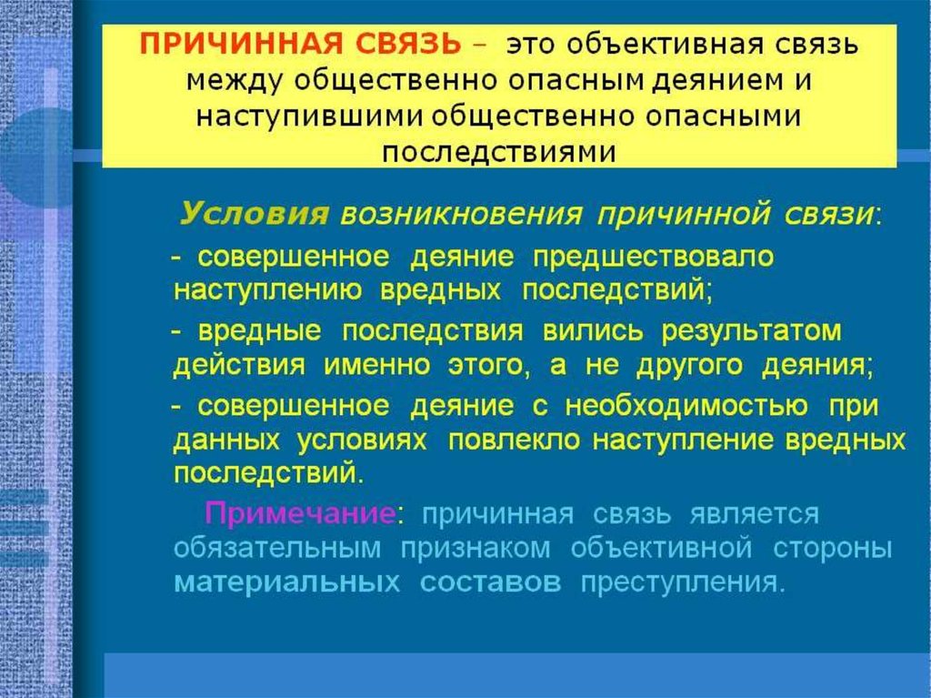 Наступивший вред. Причинно-следственная связь в уголовном праве. Причинная связь в уголовном праве. Условия причинной связи в уголовном праве. Условия причинно следственной связи в уголовном праве.