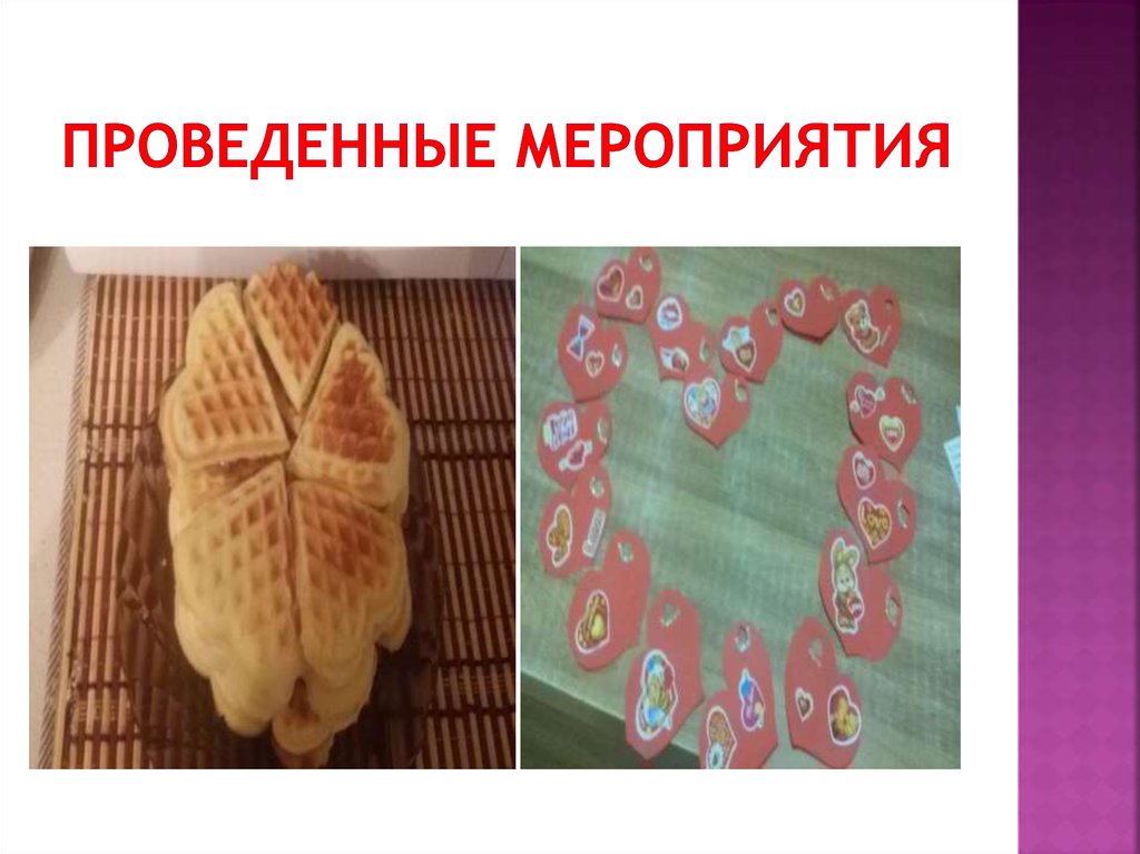 Проведенные мероприятия