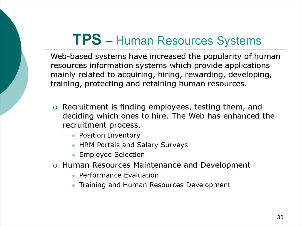 TPS – Human Resources Systems