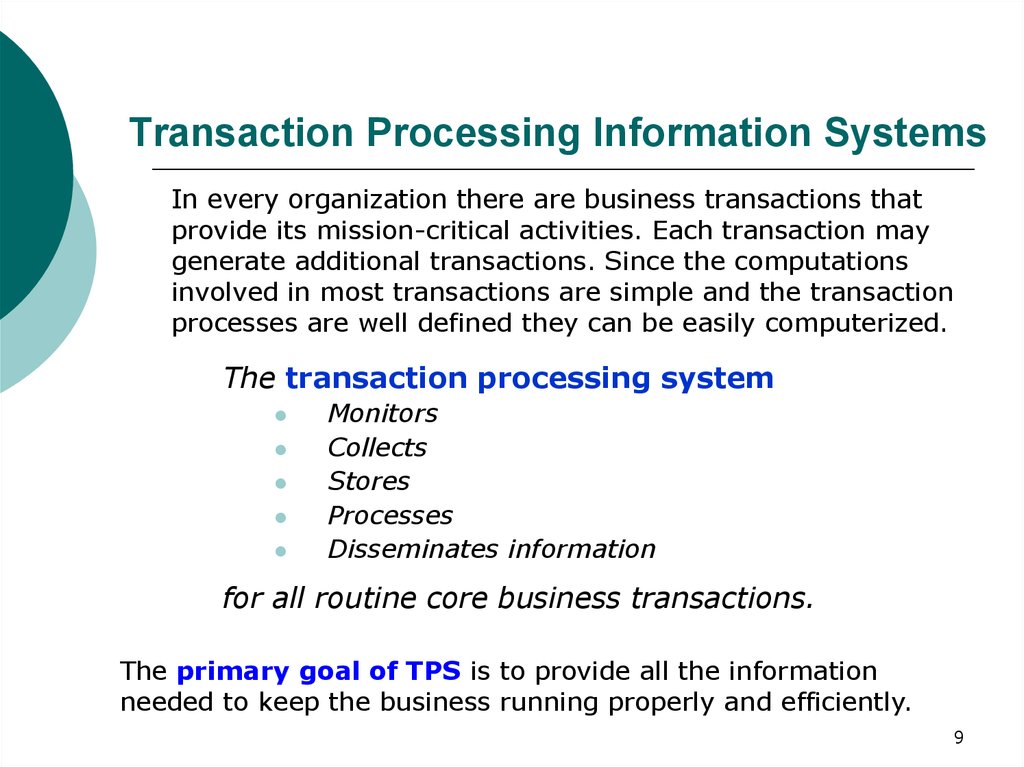 transaction processing system definition
