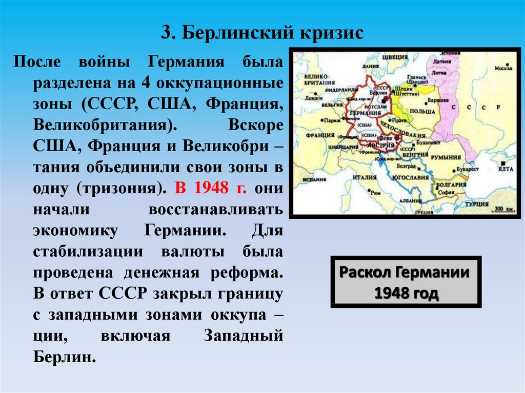 Берлинские кризисы презентация