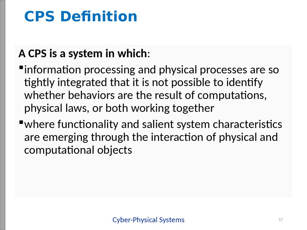 CPS Definition