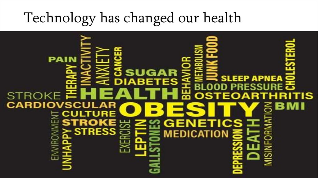 Technology has changed our health