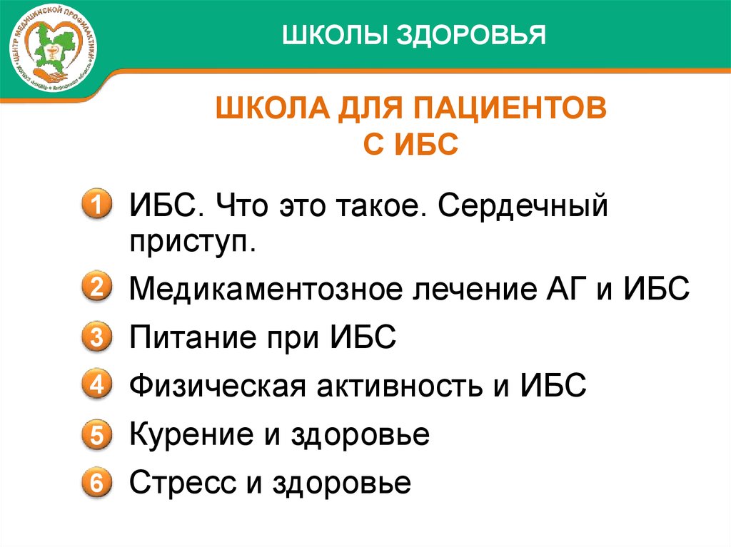 Презентация школа здоровья для пациентов с ибс