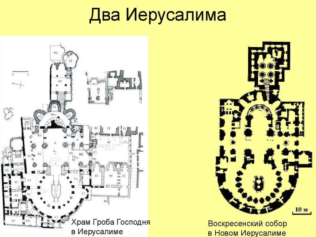 Схема нового иерусалима