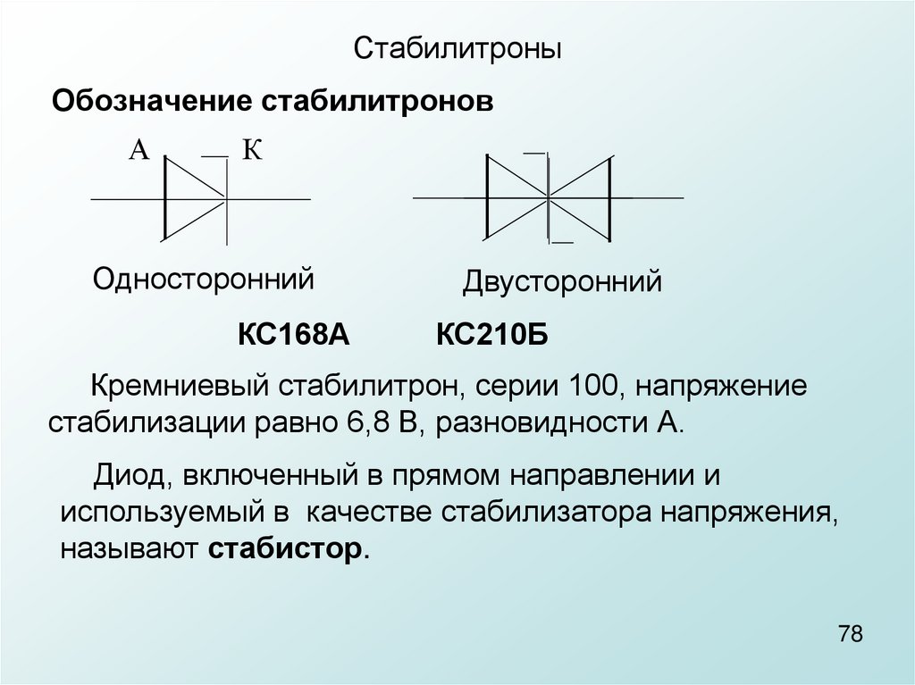 Какой буквой обозначается диод на схеме