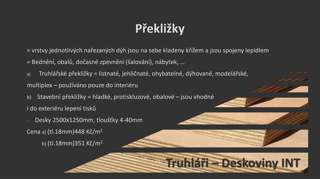 Překližky