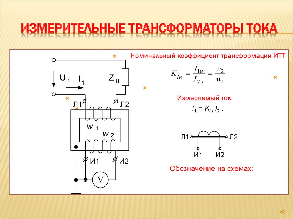 Измерительные трансформаторы тока и напряжения презентация