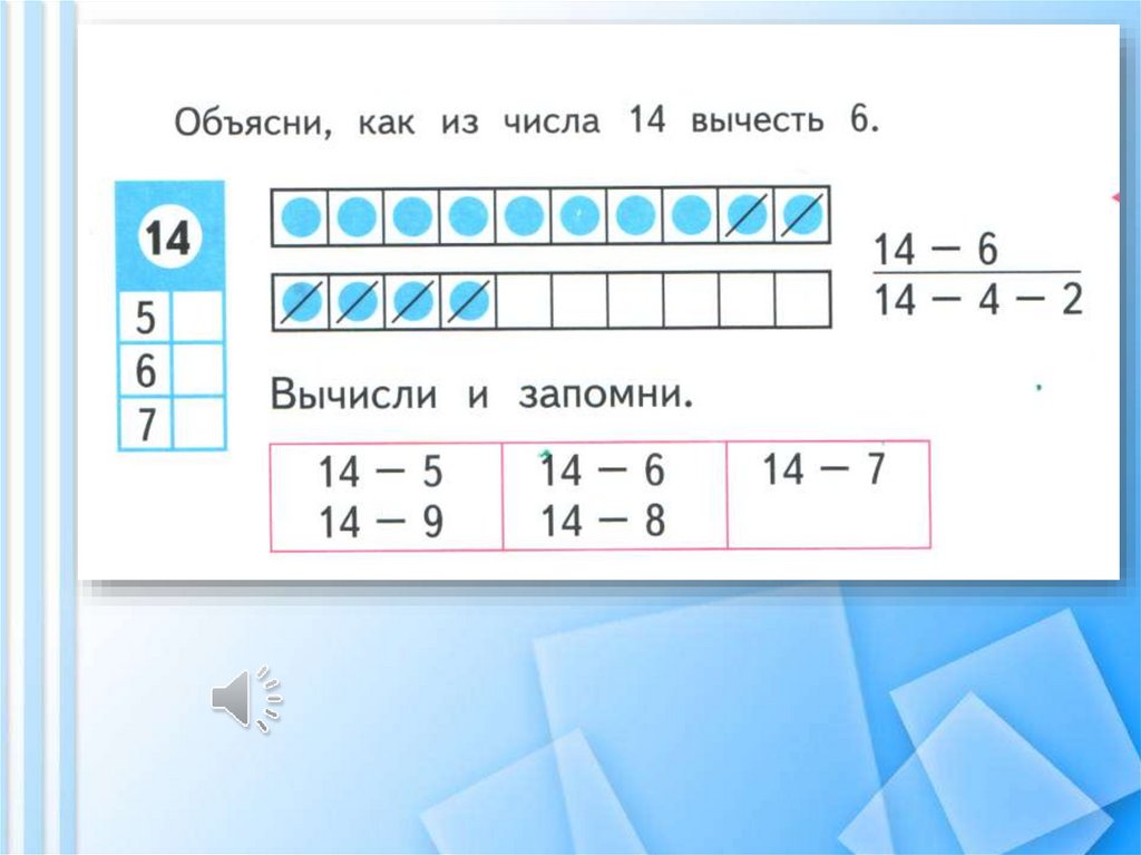 Вычти 3 из 13. Как из числа вычесть число. Случаи вычитания 13- 1 класс школа России.