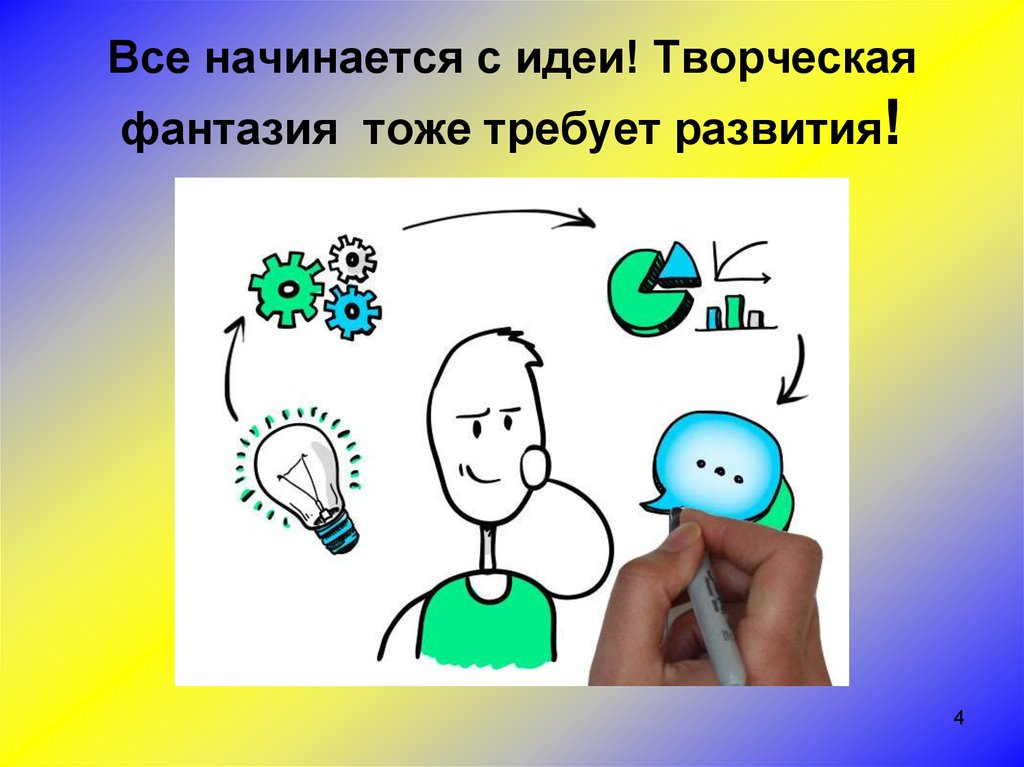 Все начинается с идеи! Творческая фантазия тоже требует развития!