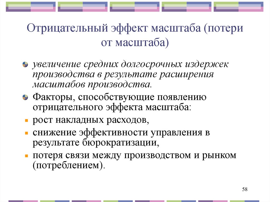 Расширение масштабов производства. Факторы отрицательного эффекта масштаба. Отрицательный эффект масштаба. Фактор масштаба производства. Факторы отрицательного эффекта масштаба производства.