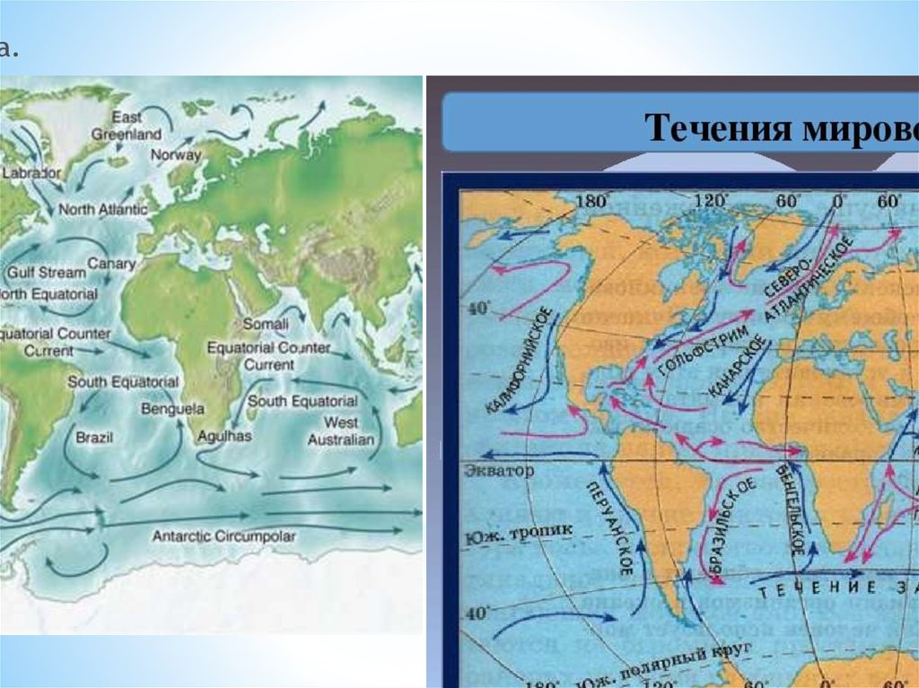 Самое большое течение мирового океана. Мировой океан течения в океане. Карта течений мирового океана. Течения океанов на карте. Координаты течений мирового океана.