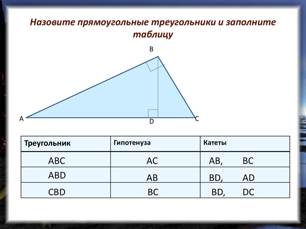 Прямоугольном называется