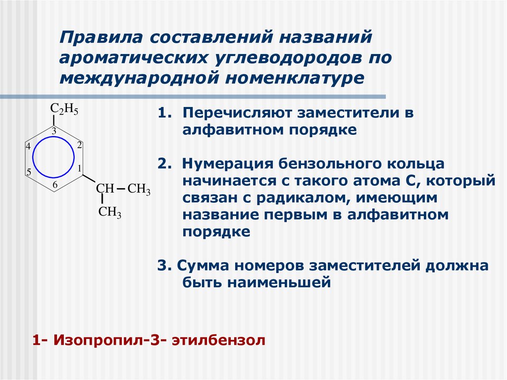 Соединения ароматических углеводородов