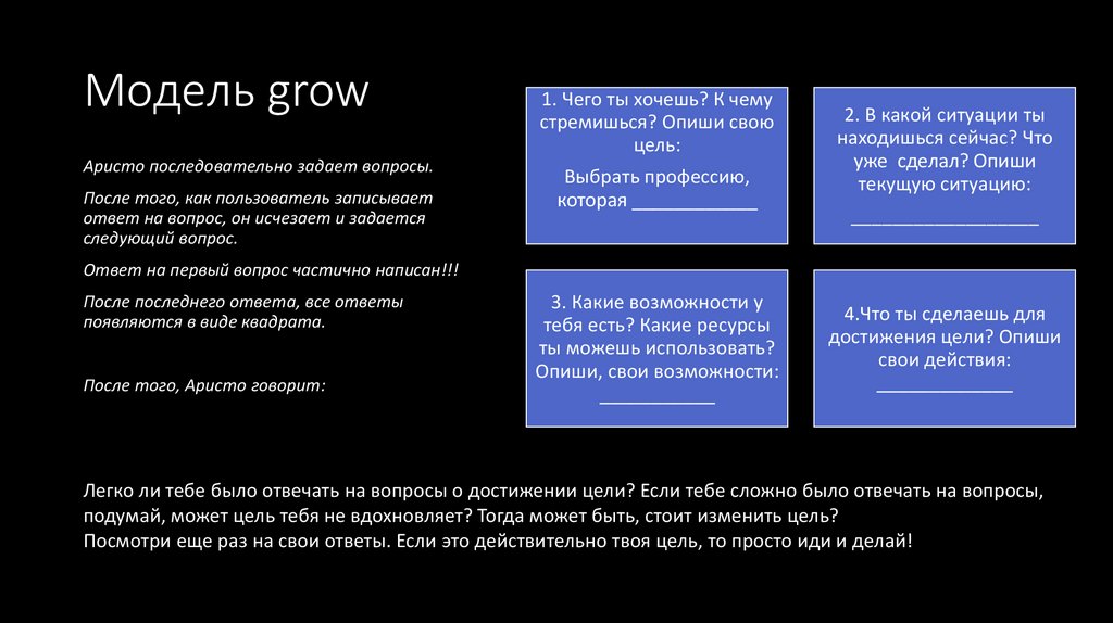 Модель grow