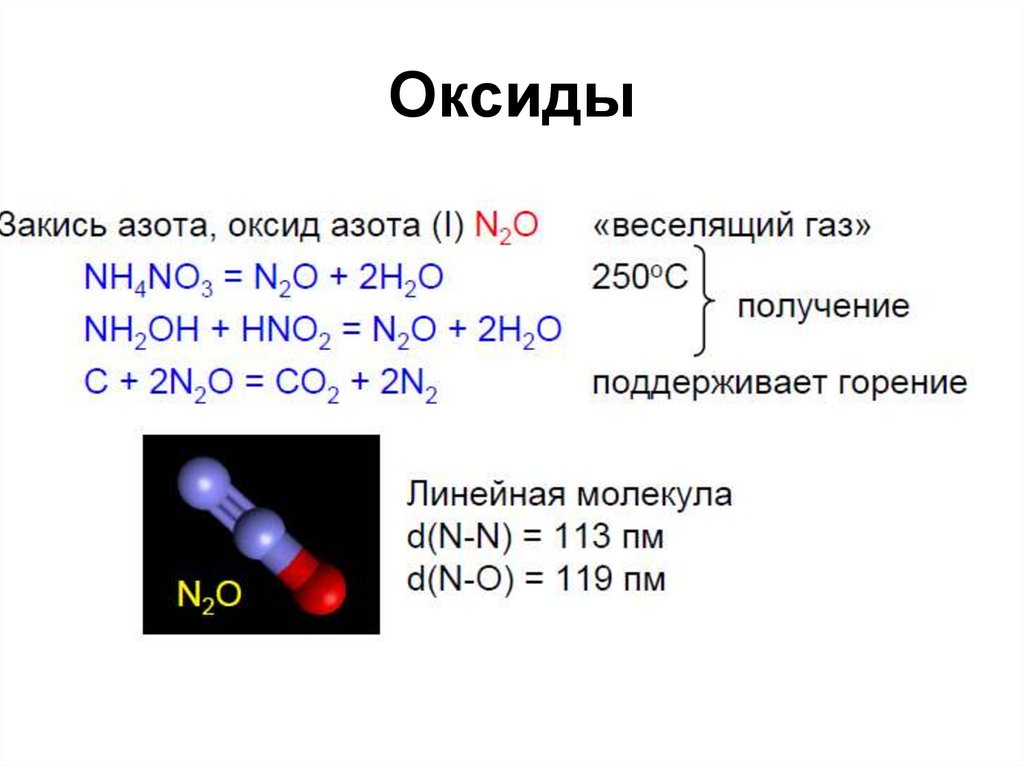 Оксид азота неметалл