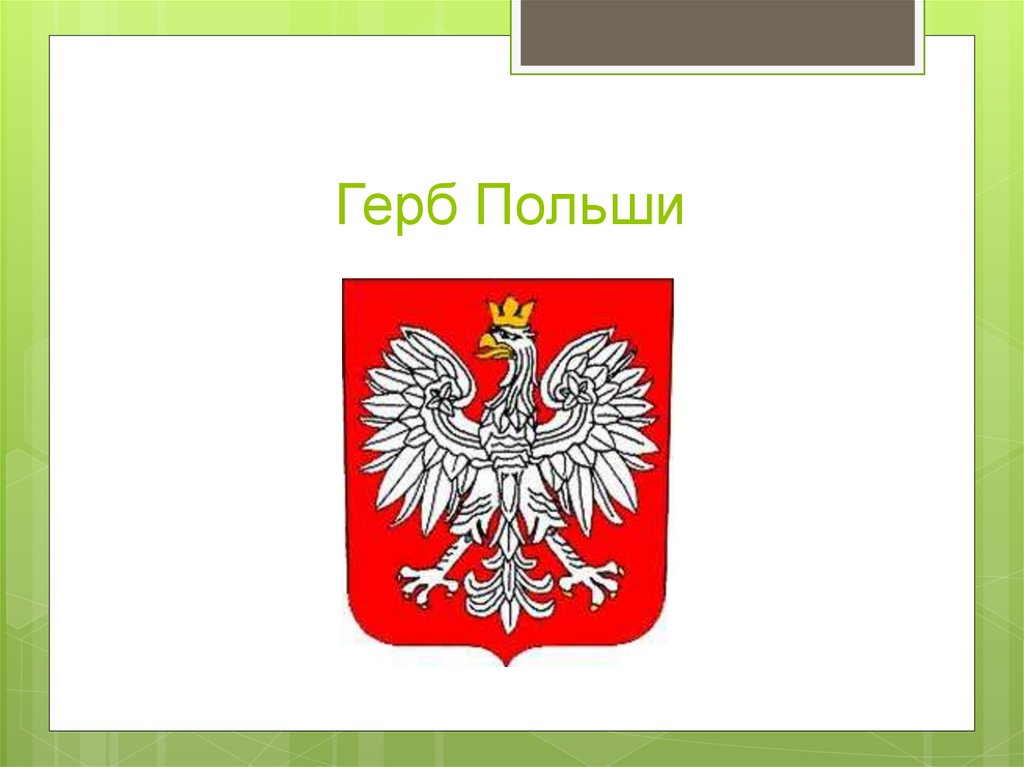 Герб польши бобр