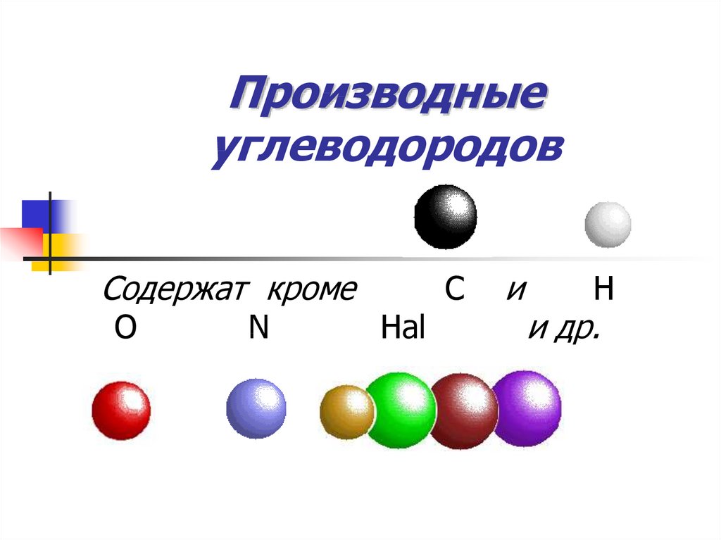 Презентация производные углеводородов