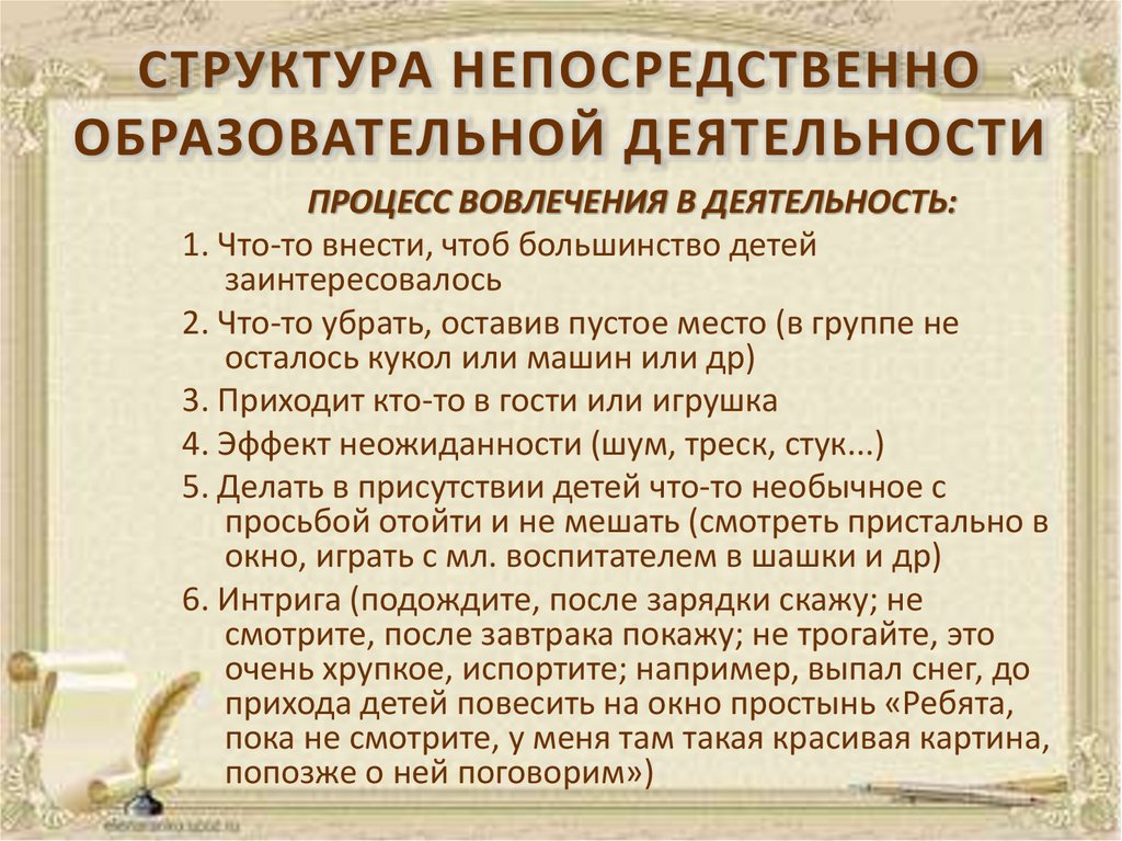 Непосредственно структура