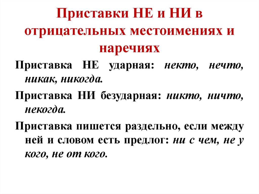 Ни вергать. Правописание приставок не и ни в наречиях и местоимениях. Правописание приставок не ни правило. Написание не и ни в отрицательных местоимениях и наречиях. Правописание не и ни с местоимениями и наречиями.