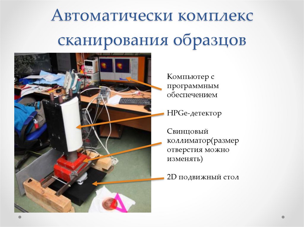 Автоматически комплекс сканирования образцов