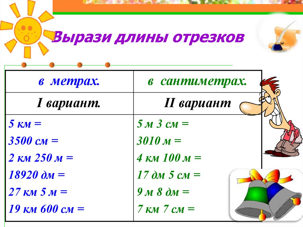 Вырази длину в сантиметрах