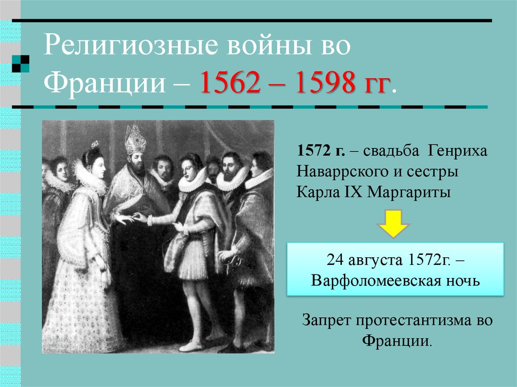 Интеллект карта религиозные войны и укрепление абсолютной монархии во франции