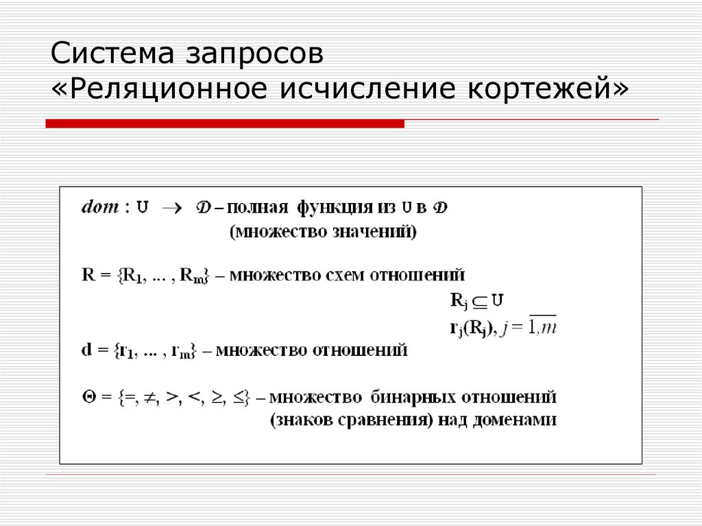 Множество кортежей соответствующих одной схеме отношения