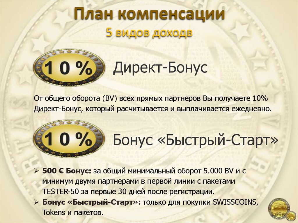 Бонусы директ. Директ бонус 5000. SWISSCOIN. Командные бонусы кот.