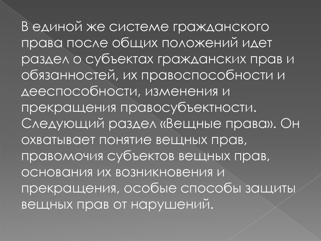 Гражданское право рк презентация