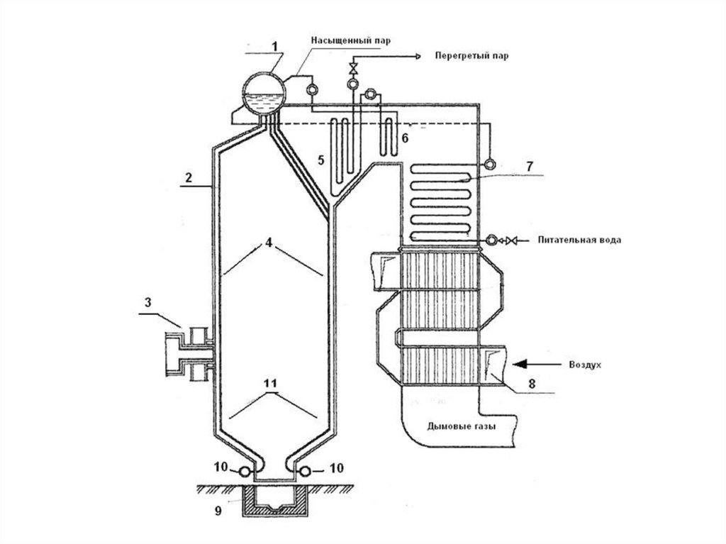 Схема котлов. Схема естественной циркуляции паровых котлов. Схема воздухоподогревателя парового котла. Барабан парового котла схема. Схема компоновки поверхностей нагрева котла.