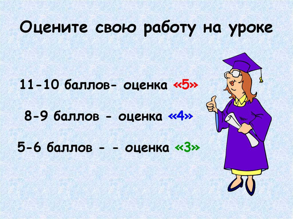 Оцените свою работу на уроке картинки