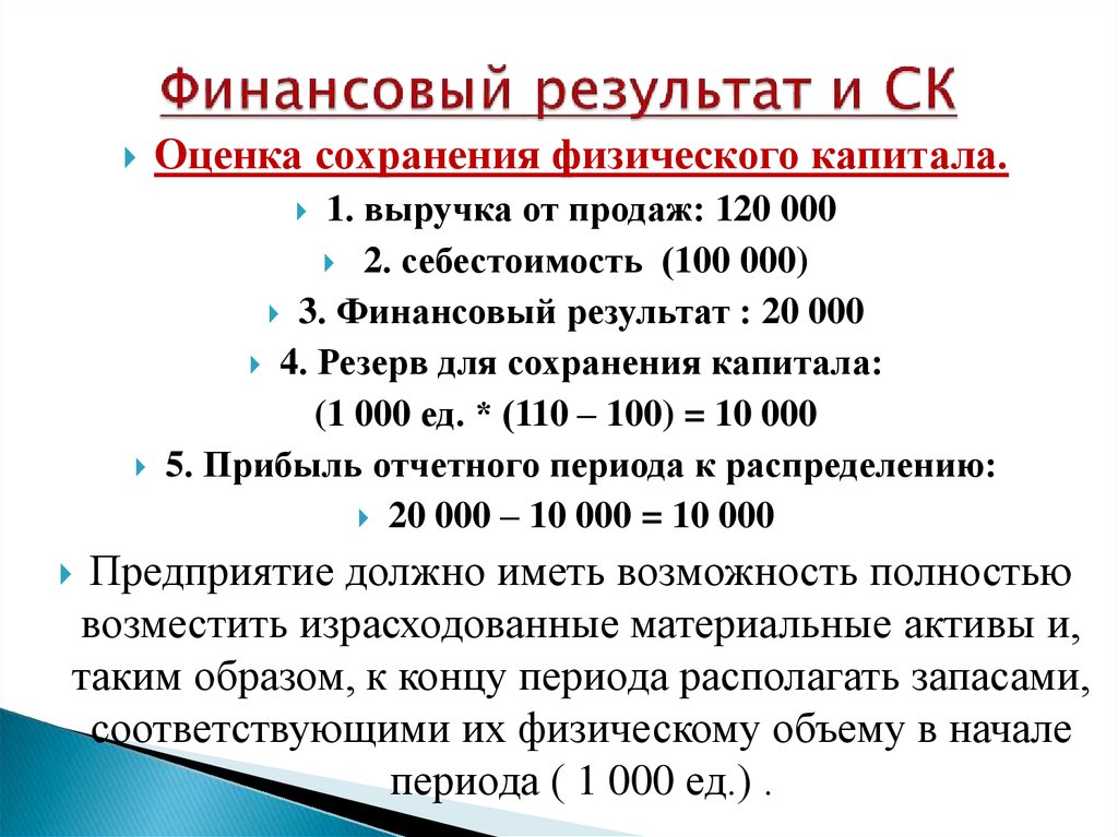 Анализ собственного капитала презентация