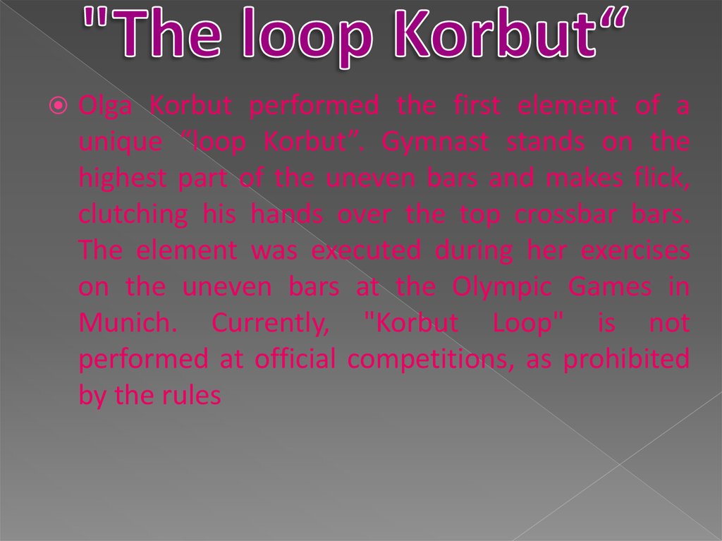 "The loop Korbut“