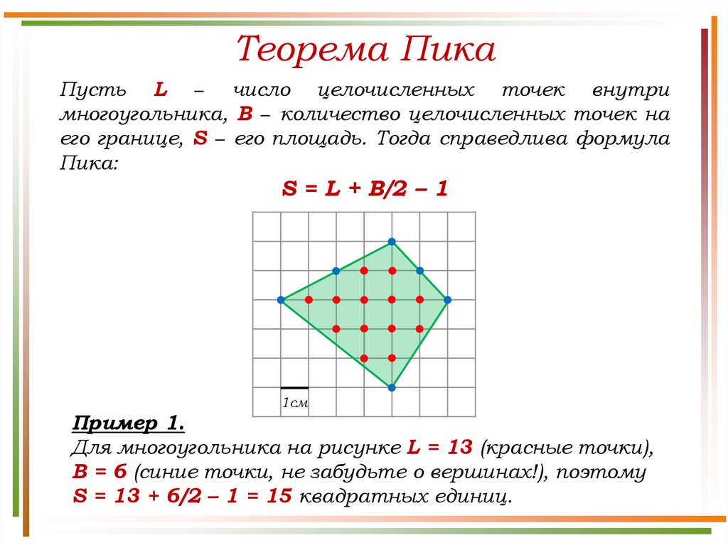 Площадь многоугольника 8 класс презентация мерзляк