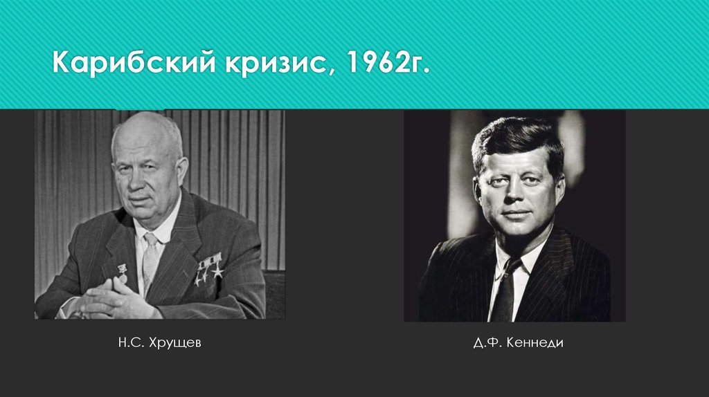 Карибский кризис 1962 года презентация