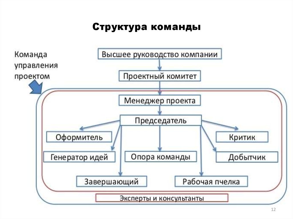 Роль структур. Организационная структура команды. Структура команды проекта. Структура проектной команды. Ролевая структура команды проекта.