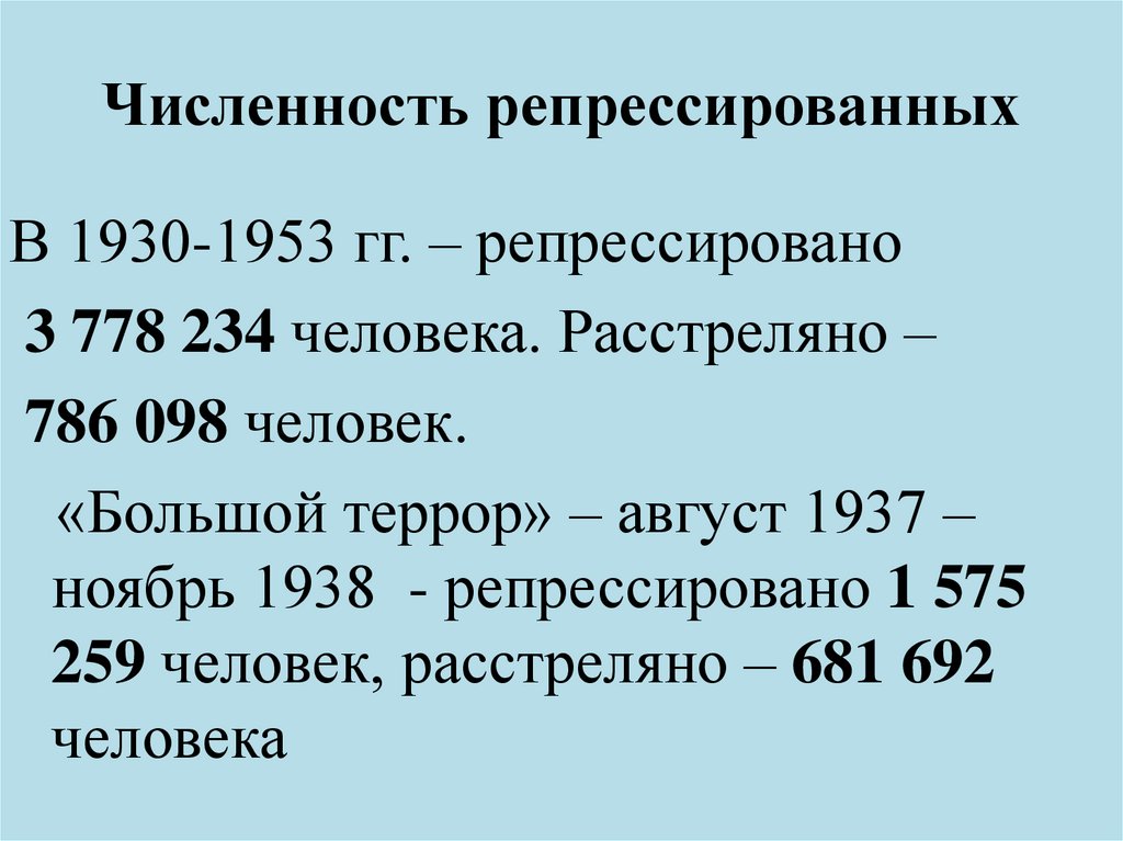 Годы репрессий в ссср сталина. Число репрессированных. Количество жертв репрессий в СССР. Число жертв сталинских репрессий. Число репрессированных при Сталине.